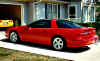 Red Z with 17" Enkei Win wheels