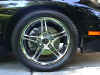 Closeup of Elite wheels to left