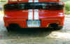 Rear shot of filled Trans Am letters